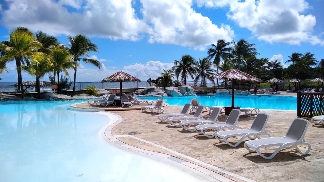 Studio Avec Grande Piscine, Plage Vanille Caraibes Saint-Francois  Exteriör bild