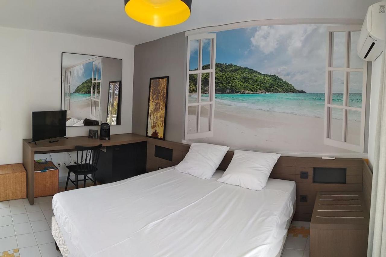 Studio Avec Grande Piscine, Plage Vanille Caraibes Saint-Francois  Exteriör bild
