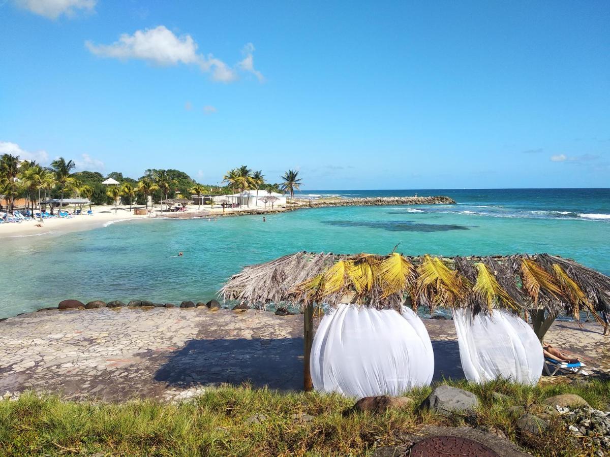 Studio Avec Grande Piscine, Plage Vanille Caraibes Saint-Francois  Exteriör bild